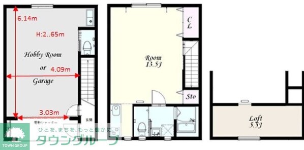 ソレアードアクアBの物件間取画像
